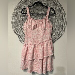SHEIN Pink Floral Dress